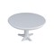 International Concepts Round 36 in Round Top Pedestal Table, 28.9 inH, White, 36 W, 36 L, 29.9 in H, Wood, White K08-36RT-27B - alternate 6